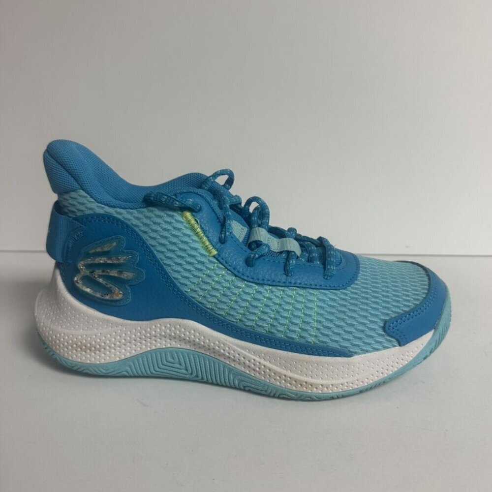 Under Armour Curry 3Z7 Basketball Show Blue Size 4.5 M Big Kid